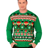 Camisola de Natal Elf para homem
