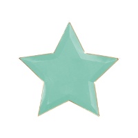 Pratos em forma de estrela de 27 cm - 6 peças