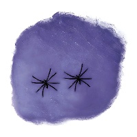 Saco de 60 gr de teia de aranha em 2 cores