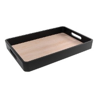 Tabuleiro com efeito bambu de 34 x 24 cm