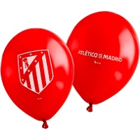 Balões de látex do Atlético de Madrid de 30 cm - 6 unidades