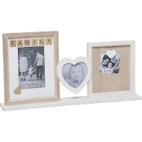 Porta-retratos múltiplo de mesa - design familiar