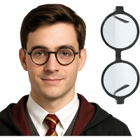 Óculos redondos de mago