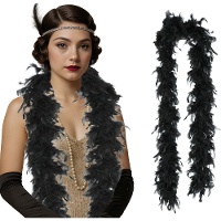 Boa de penas de 80 g colorida