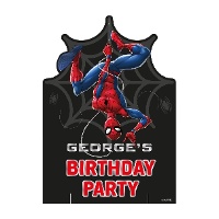 Cartaz personalizável do Spiderman com teia