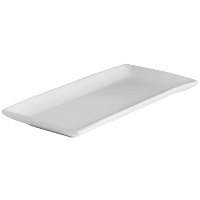 Fonte de 36 x 15,5 cm retangular de porcelana - Vessia - 4 unidades