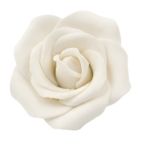 Rosa branca de açúcar - 1 unidade