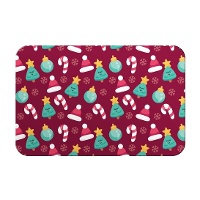 Jogo americano com figuras natalinas de 43 x 28 cm - 1 unidade