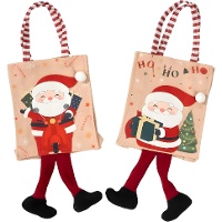 Sacola de presente de 19 x 15 x 5 cm do Papai Noel - 1 unidade