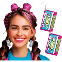 Brincos cassete retrô