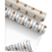 Papel de presente com ursinhos 2 x 0,70 m - 1 unidade
