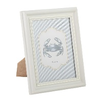 Moldura para fotografia 15 x 20 cm branca, estilo vintage