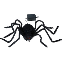 Aranha animada de Halloween com luz, som e movimento
