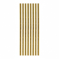 Palhinhas de papel metalizadas - 12 unid.