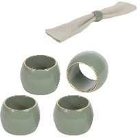 Argola para guardanapo Royal verde - 4 unidades