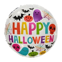 Balão colorido Happy Halloween 45 cm - Amor de festa