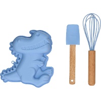 Kit para bolo de dinossauro com utensílios - Wilton - 3 peças