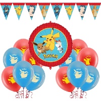Pack de decoração para festa de Pokemon - 22 peças