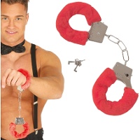 Algemas de veludo vermelho para adultos