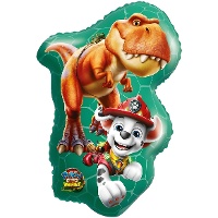 Balão Super Shape da Patrulha Canina Dino Movie, 80 x 46 cm