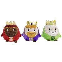 Pelúcias dos Reis Magos de 10 cm - 3 unidades