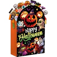 Saco para doces Happy Halloween 16 x 11 cm - 6 unid.