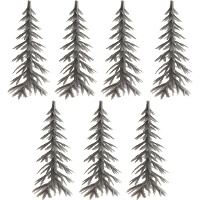 Topo de bolo em forma de pinheiro de Natal 8,5 cm - Dekora - 144 unidades