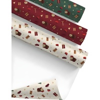 Papel de presente Tió de Nadal de 2 x 0,70 m - 1 unidade