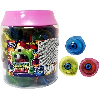 Olhos 3D de gelatina 15 g - 100 unidades