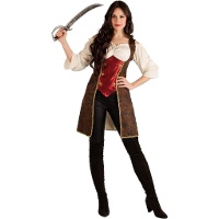 Fato de pirata de luxo para mulher