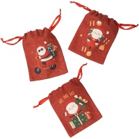 Saquinho para presente do Papai Noel, 15 x 12 cm - 1 unidade