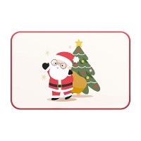Lugar Individual do Papai Noel Sorridente de 43 x 28 cm - 1 unidade