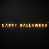 Guirlanda Happy Halloween com Luz de 1,75 m