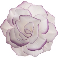 Rosetas gigantes de 12,5 cm com borda - Dekora - 1 unidade