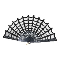 Leque gótico de teia de aranha
