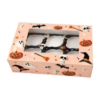 Caixa para 6 cupcakes de Halloween Boo - Azucren
